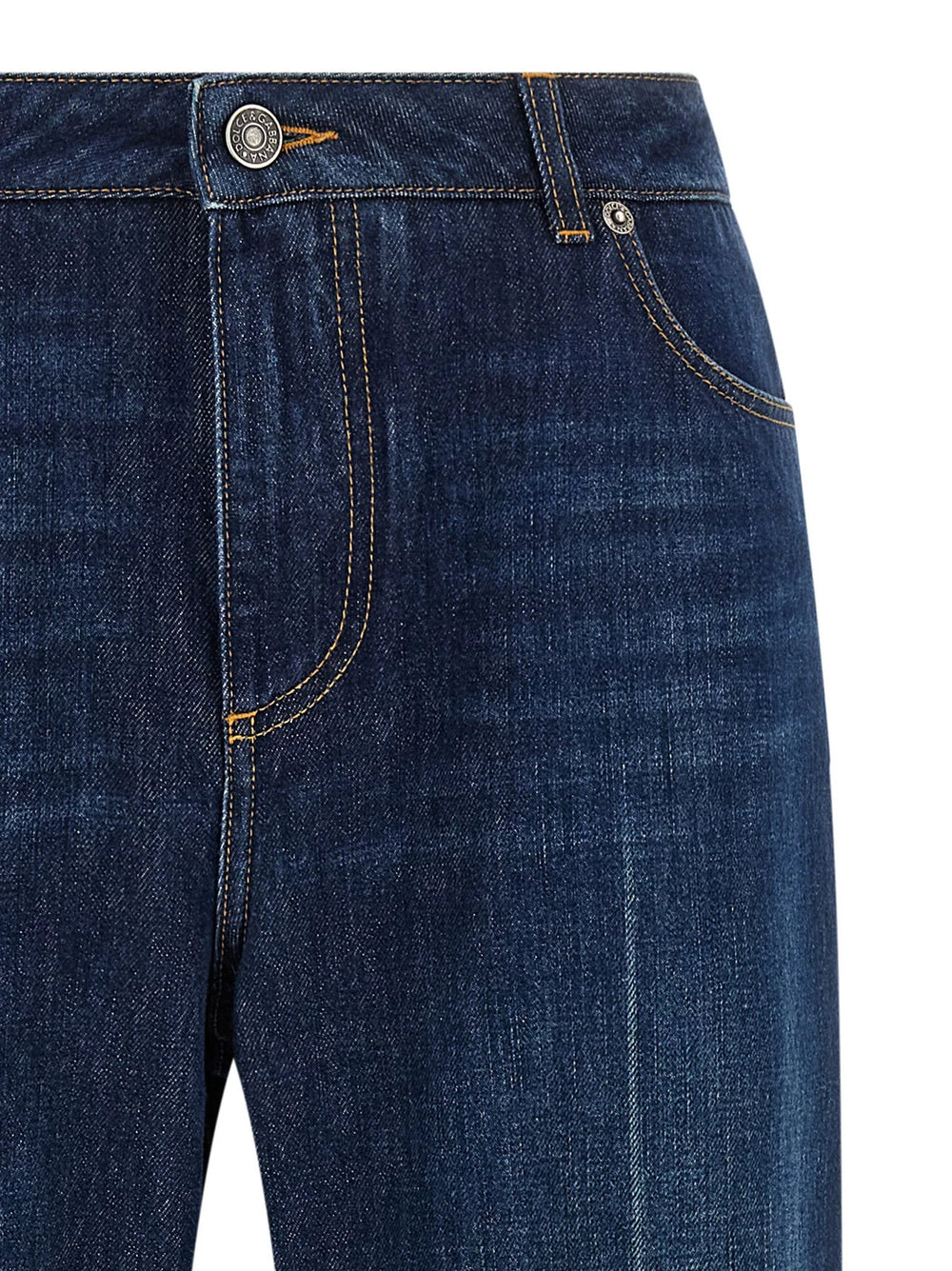 Dolce & Gabbana Blue Cotton Straight-Leg Jeans - IT40