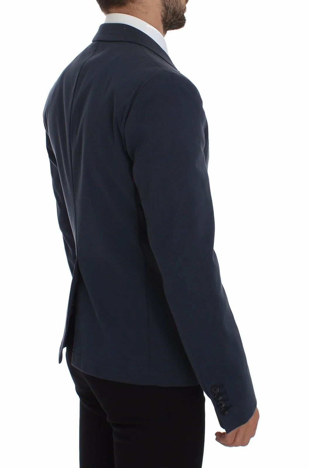 Dolce & Gabbana Blue Cotton Stretch Casual Blazer - IT48 | M - Sport Jackets