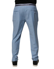 Dolce & Gabbana Blue Cotton Stretch Chino Pants - IT48 | M - Chinos