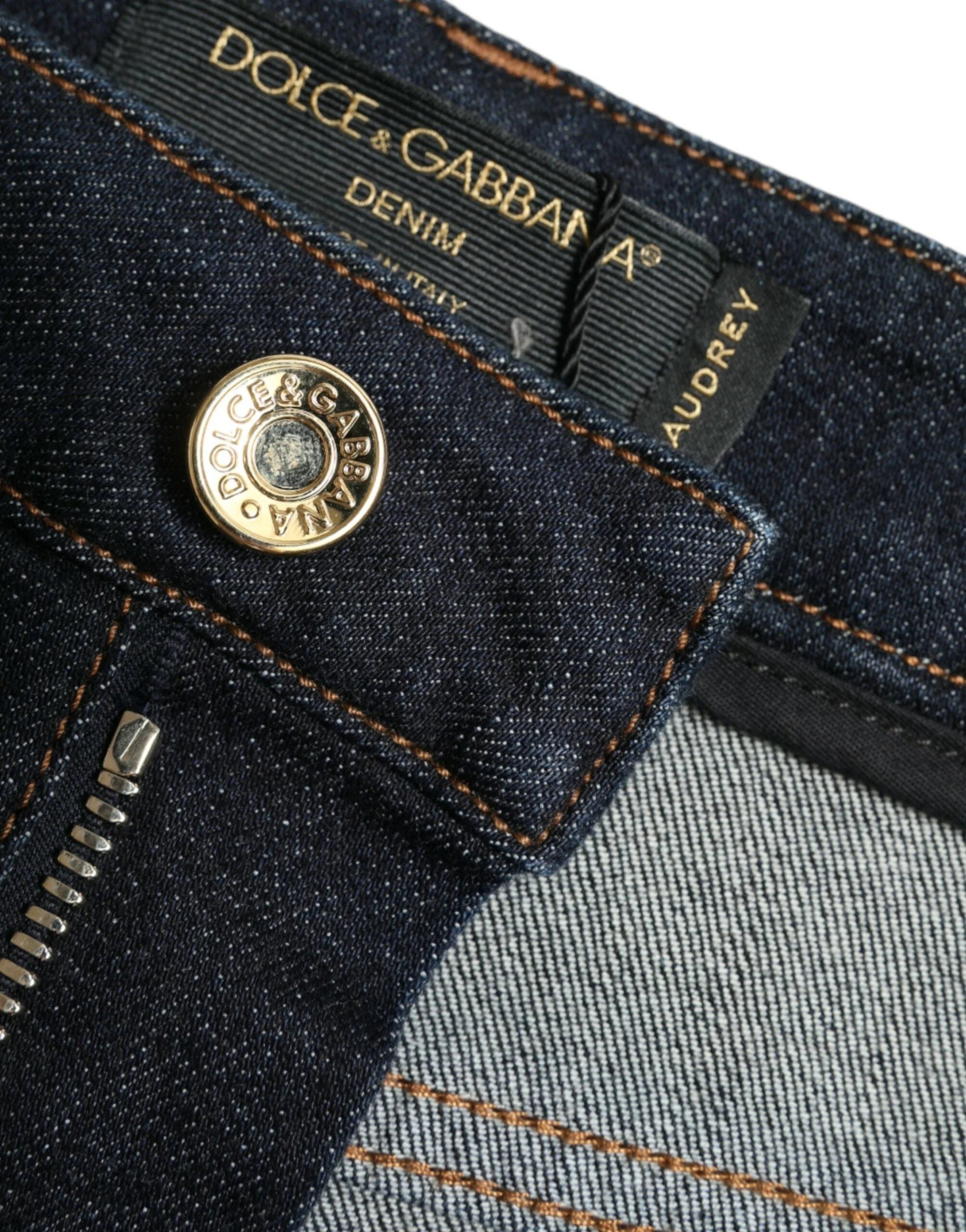 Dolce & Gabbana Blue Cotton Stretch Denim Skinny Jeans - IT40|S - Jeans