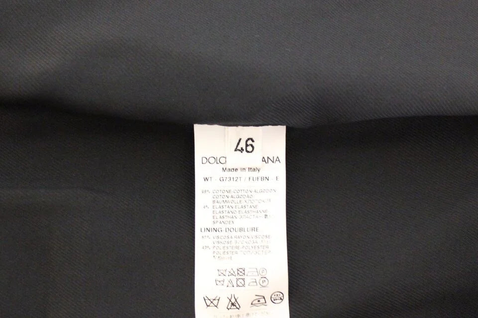 Dolce & Gabbana Blue Cotton Stretch Dress Vest Blazer - IT46 | S - Vests