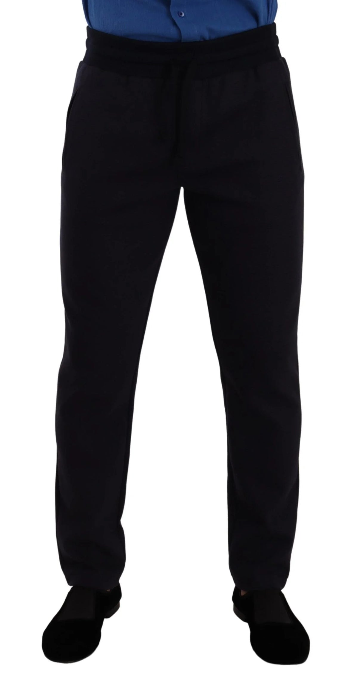 Dolce & Gabbana Blue Cotton Stretch Jogging Trouser Pants - IT46 | S - Joggers