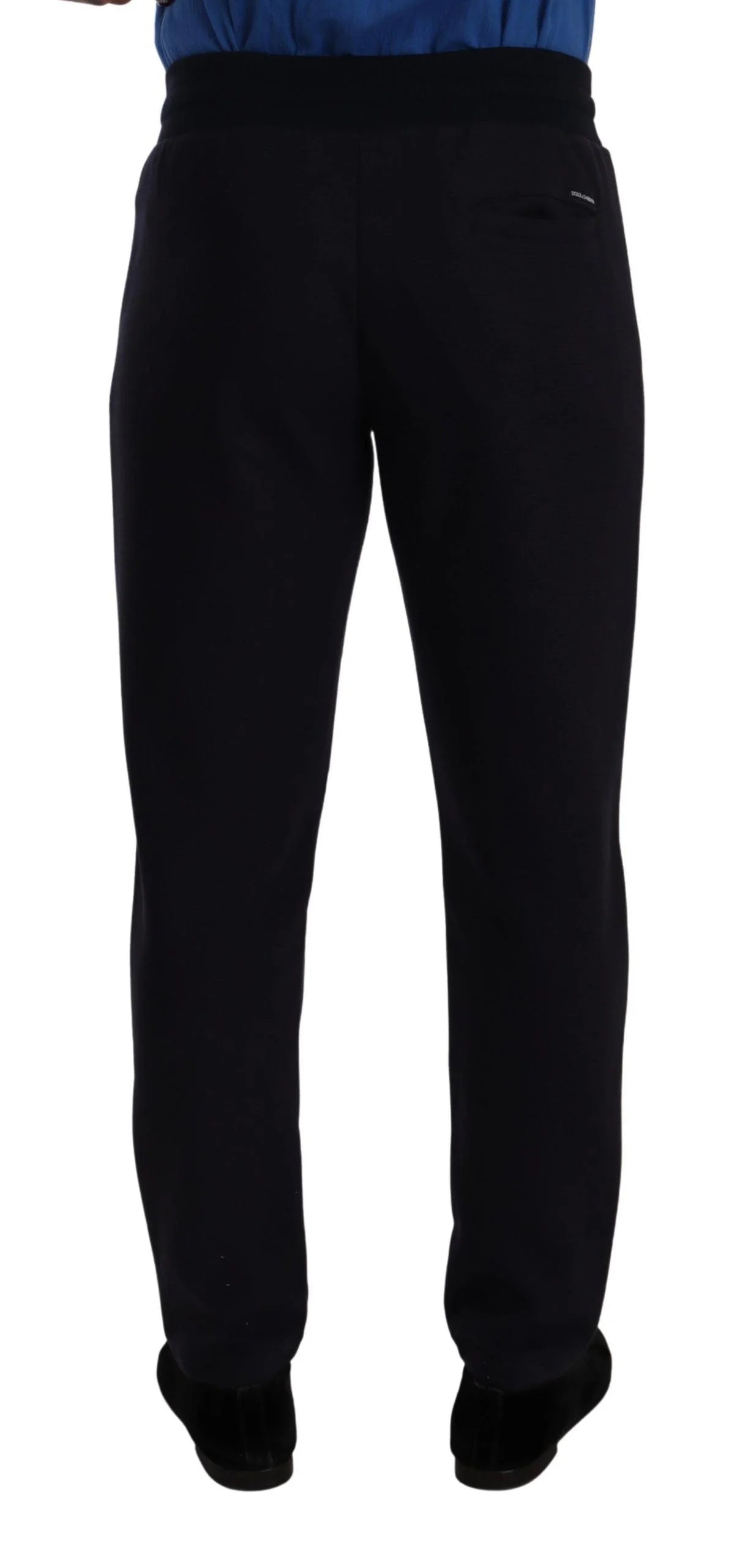 Dolce & Gabbana Blue Cotton Stretch Jogging Trouser Pants - IT46 | S - Joggers