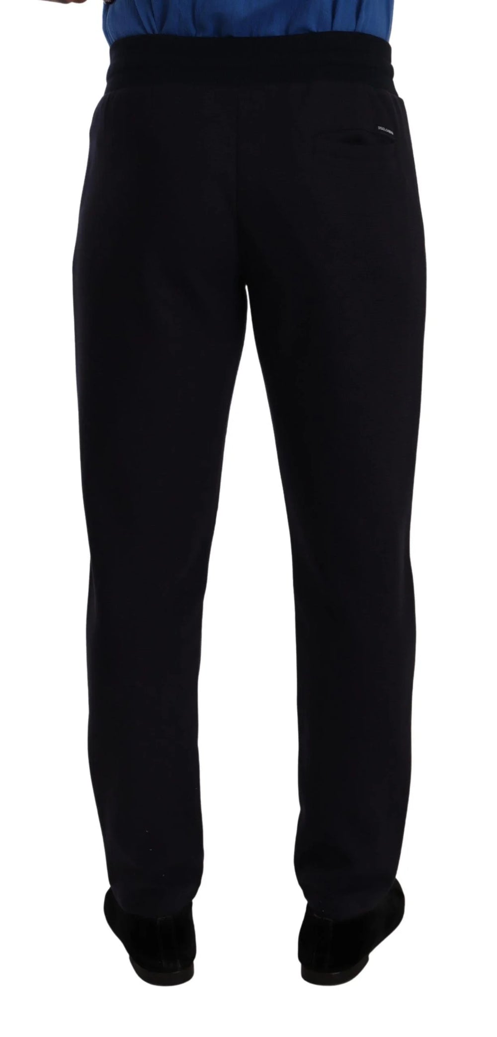 Dolce & Gabbana Blue Cotton Stretch Jogging Trouser Pants - IT46 | S - Joggers