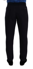 Dolce & Gabbana Blue Cotton Stretch Jogging Trouser Pants - IT46 | S - Joggers