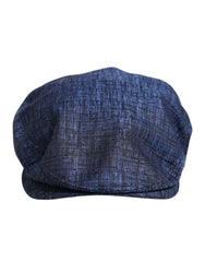 Dolce & Gabbana Blue Cotton Stretch Newsboy Hat - 58 cm|M