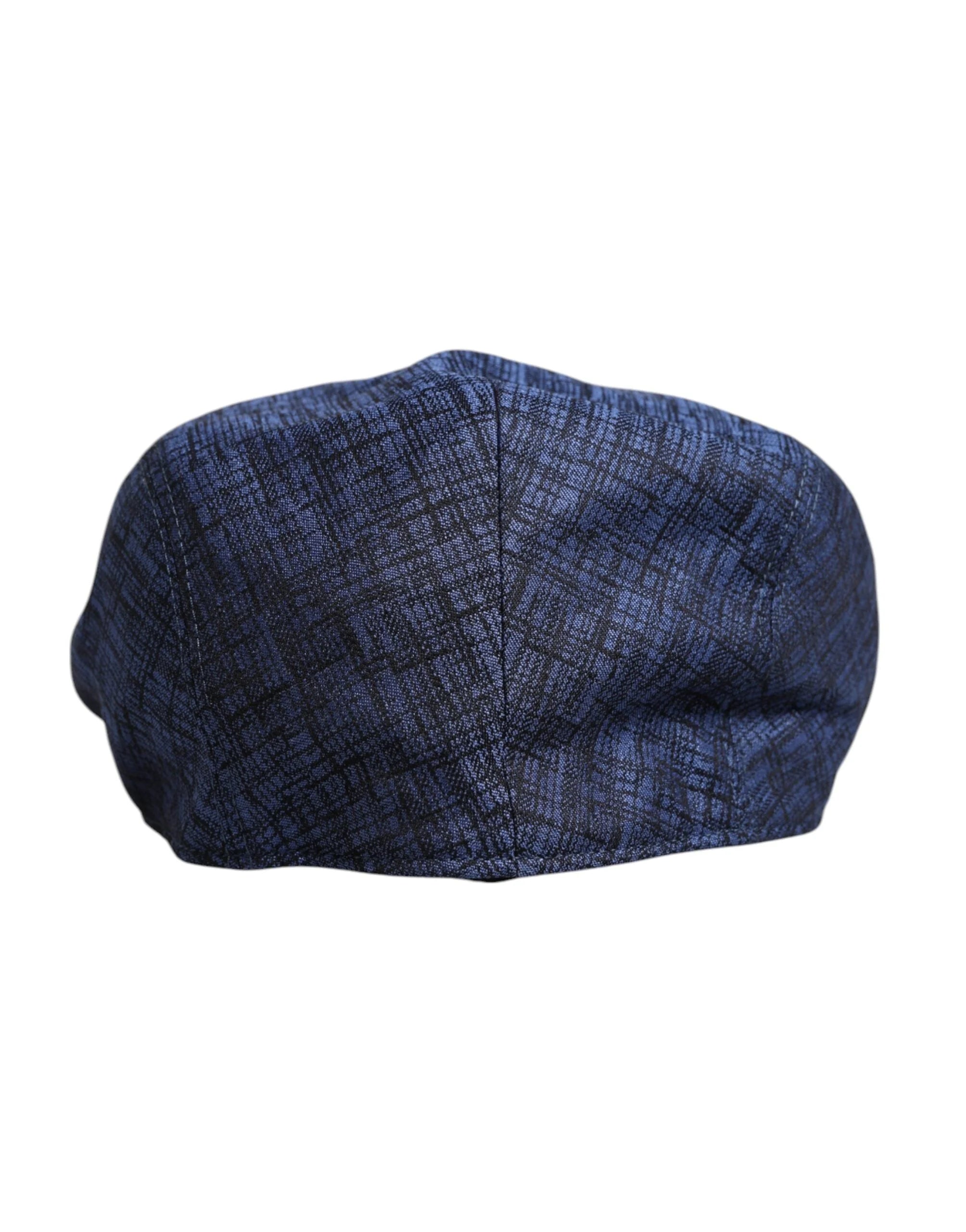 Dolce & Gabbana Blue Cotton Stretch Newsboy Hat - 58 cm|M