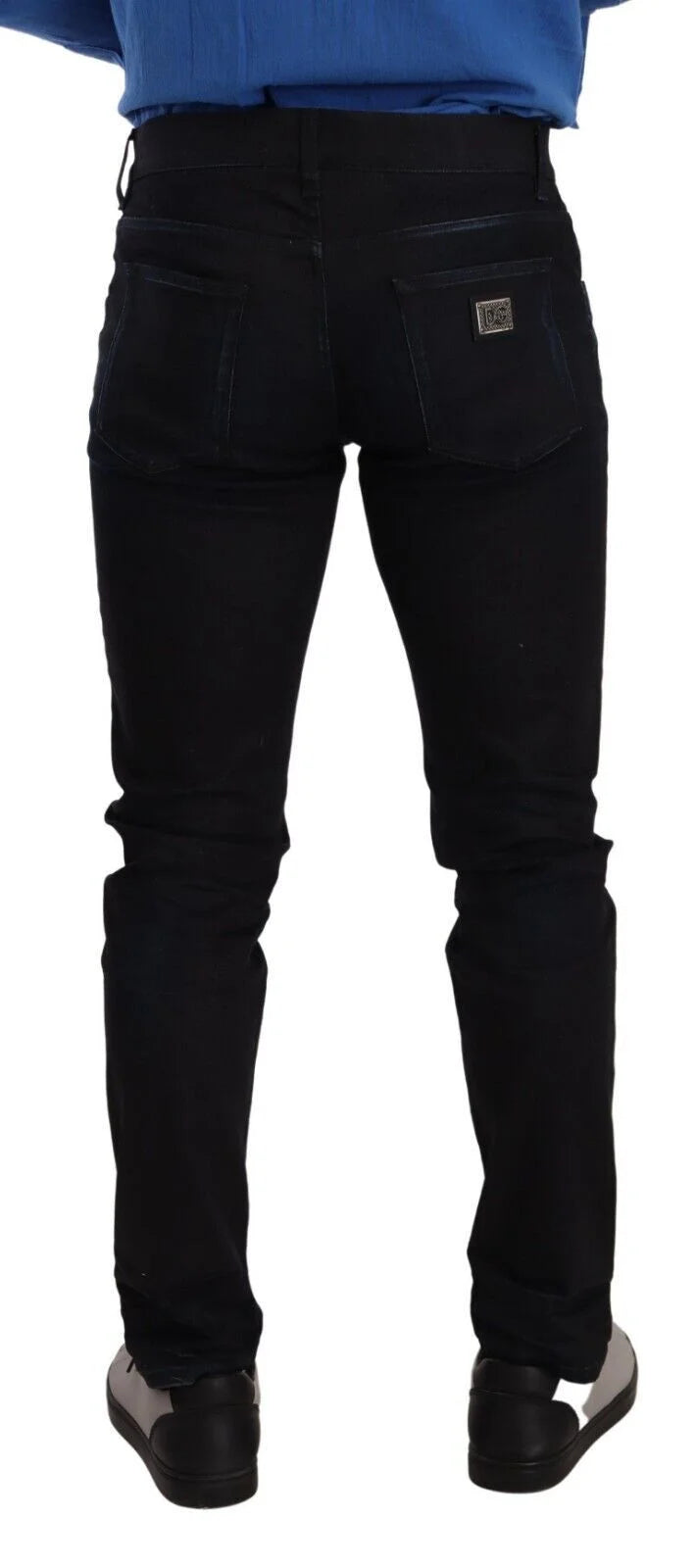 Dolce & Gabbana Blue Cotton Stretch Skinny Denim Trouser Jeans - IT48 | M - Jeans