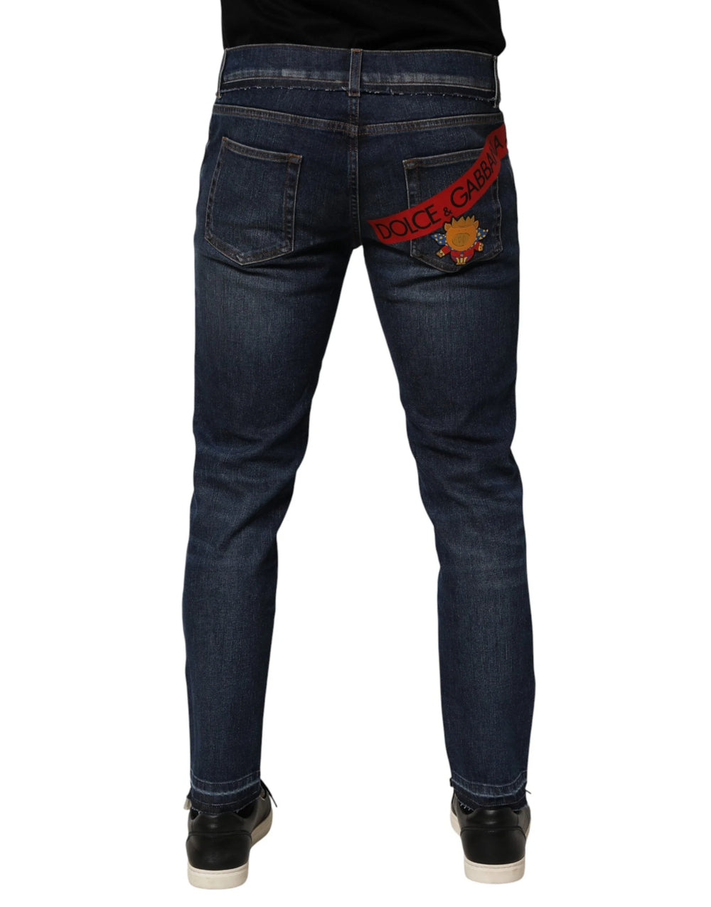 Dolce & Gabbana Blue Cotton Stretch Skinny Men Denim Jeans - Jeans