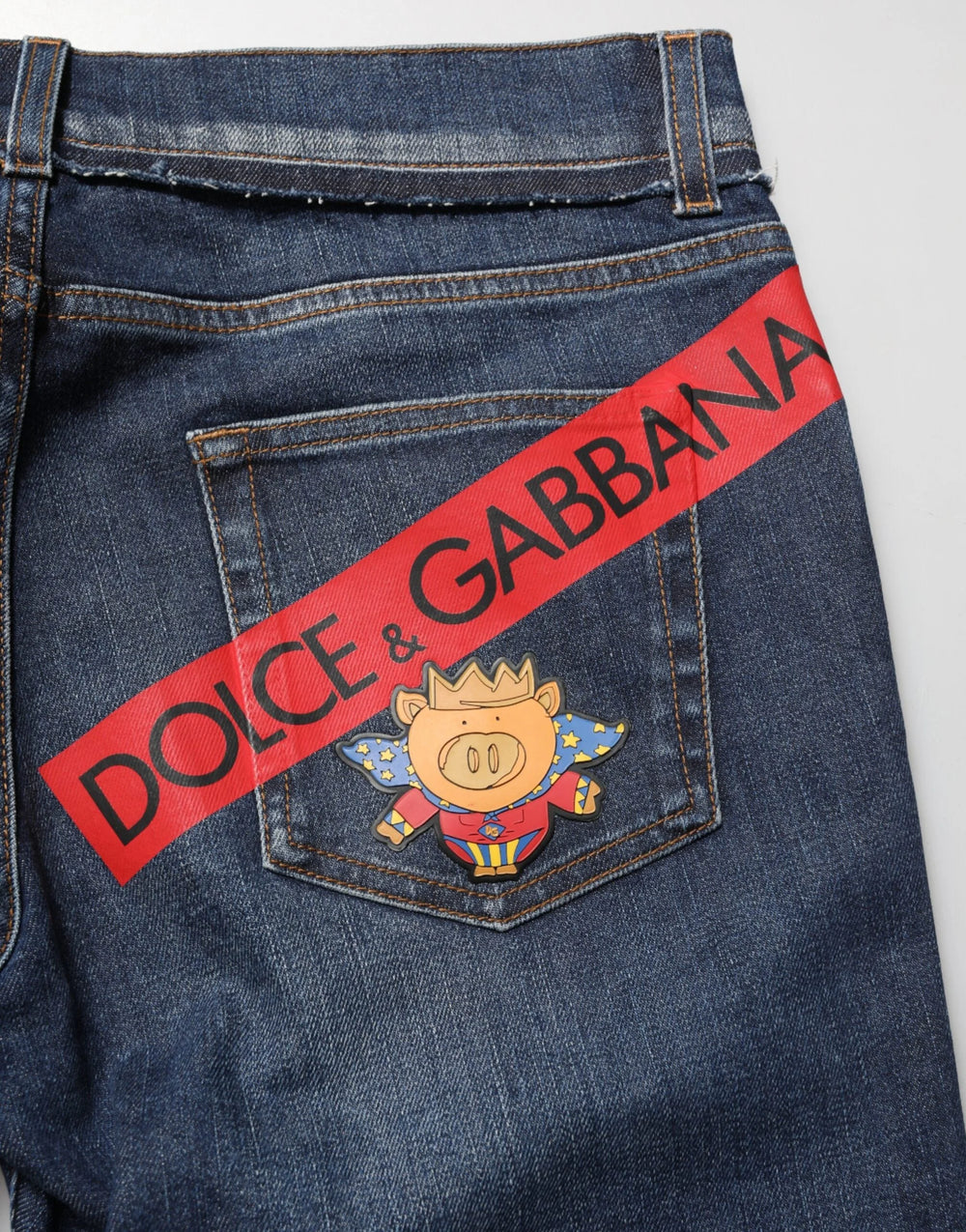 Dolce & Gabbana Blue Cotton Stretch Skinny Men Denim Jeans - Jeans