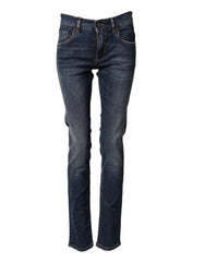 Dolce & Gabbana Blue Cotton Stretch Skinny Men Denim Jeans - IT44 | XS