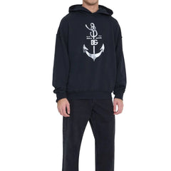 Dolce & Gabbana Blue Cotton Sweatshirt - L - Hoodies