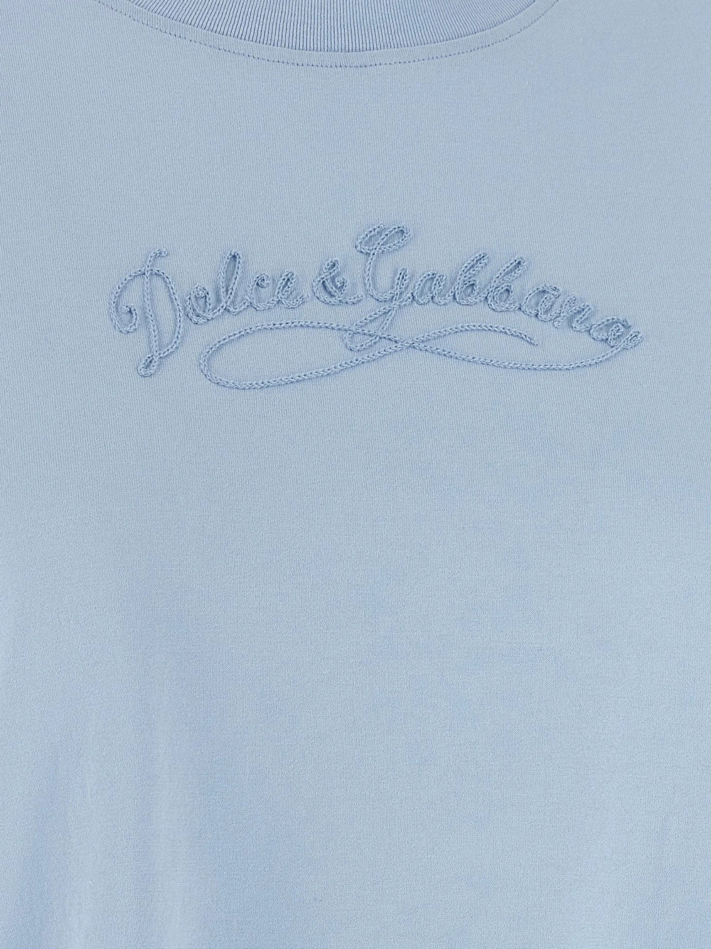 Dolce & Gabbana Blue Cotton T-Shirt