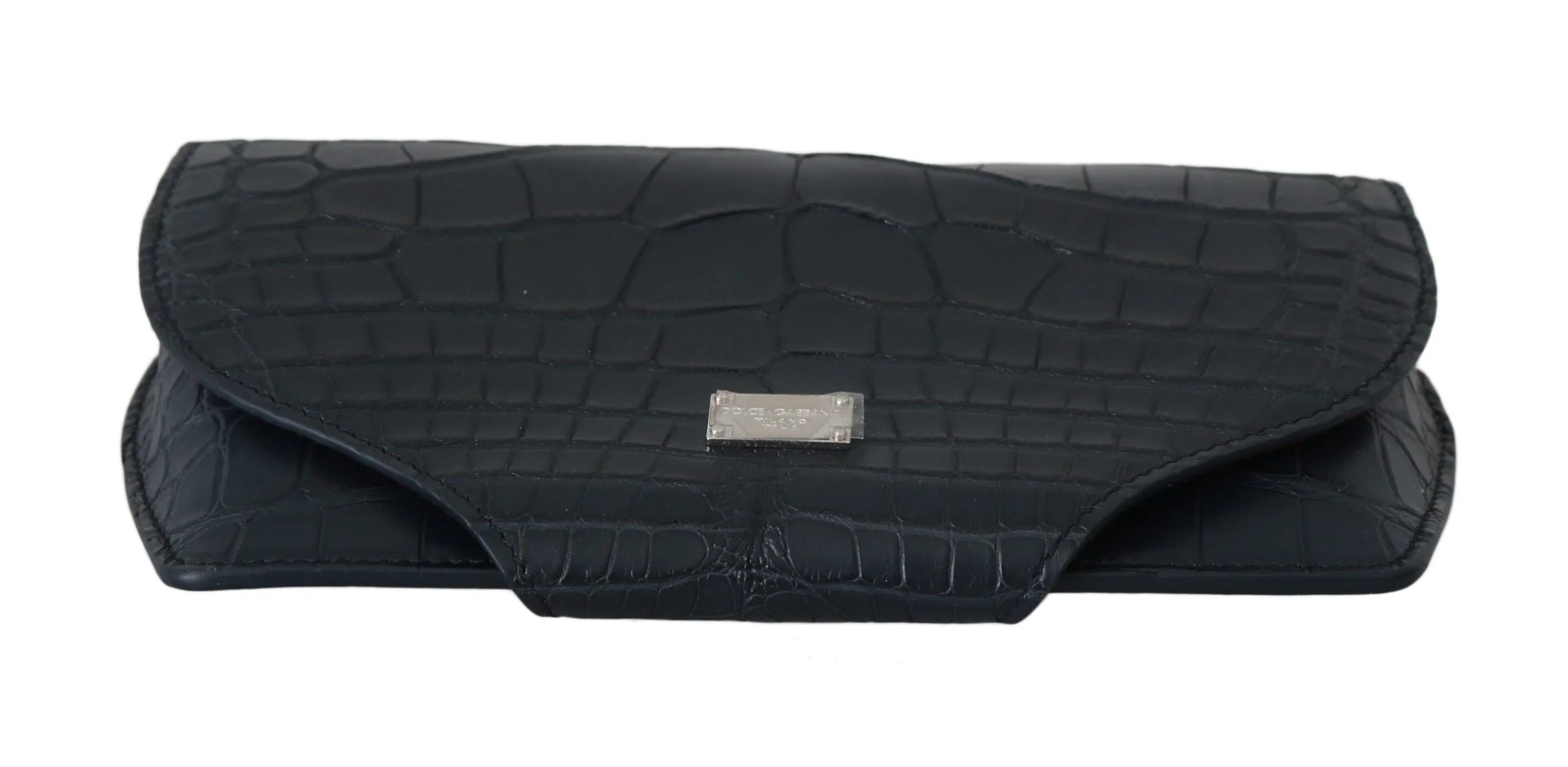 Dolce & Gabbana Blue Crocodile Eyewear Sunglasses Case Cover Pouch - Eyewear Cases & Holders