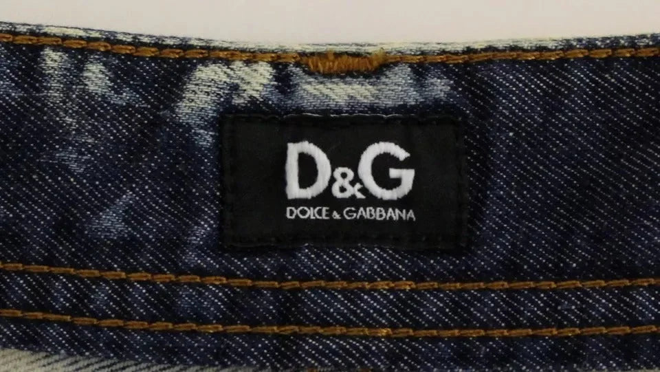 Dolce & Gabbana Blue D&G Cotton Washed Jeans Denim Shorts - W25 - Denim Shorts