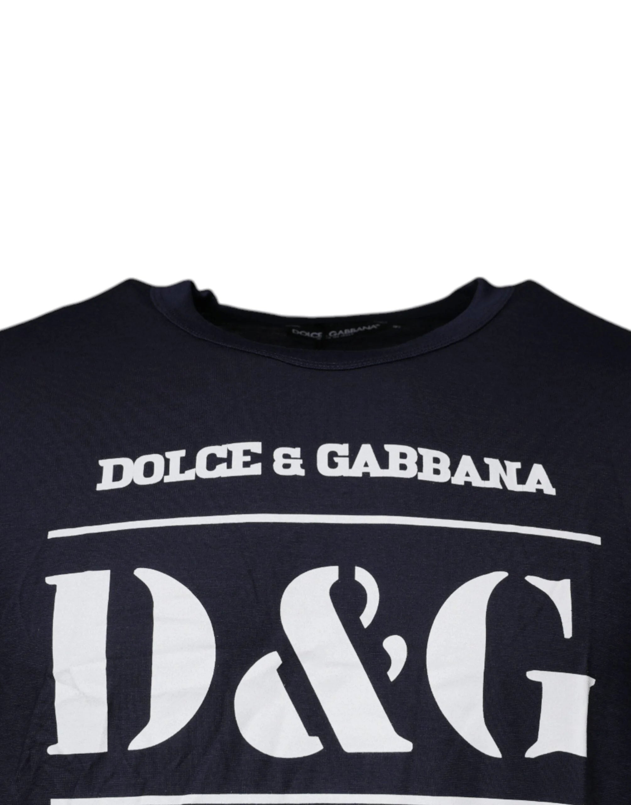 Dolce & Gabbana Blue D&G King Of Love Cotton Crew Neck T-shirt - IT52 | XL - T-Shirts