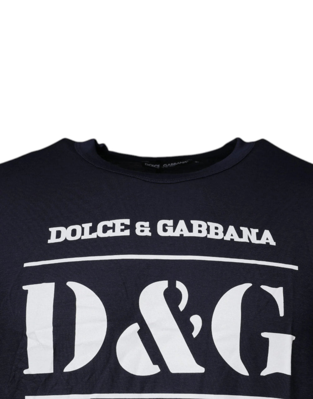Dolce & Gabbana Blue D&G King Of Love Cotton Crew Neck T-shirt - IT52 | XL - T-Shirts