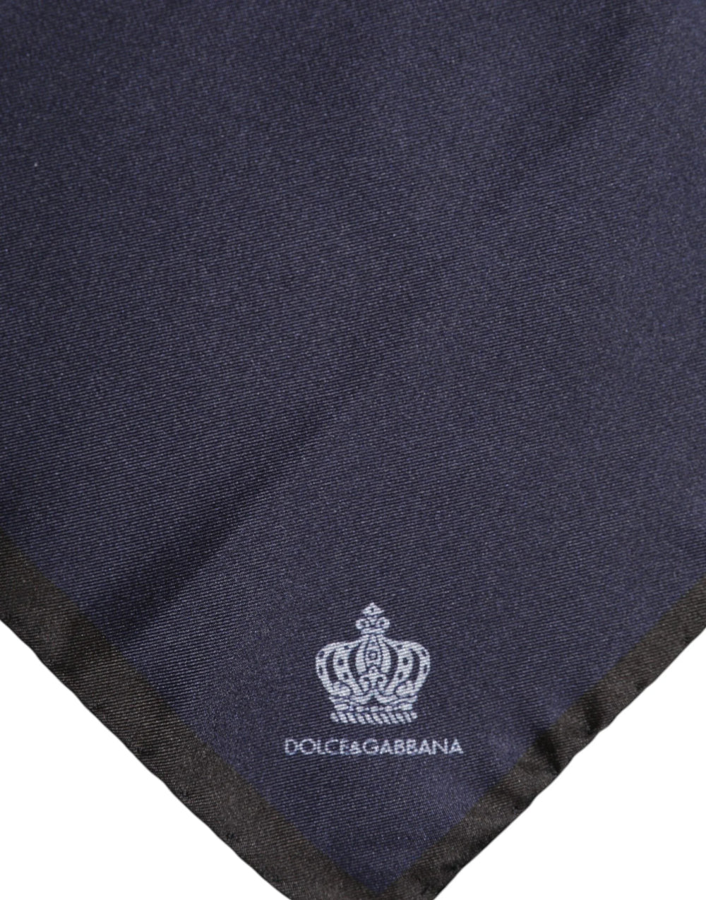 Dolce & Gabbana Blue DG Crown Silk Square Men Foulard Scarf - Scarves & Shawls