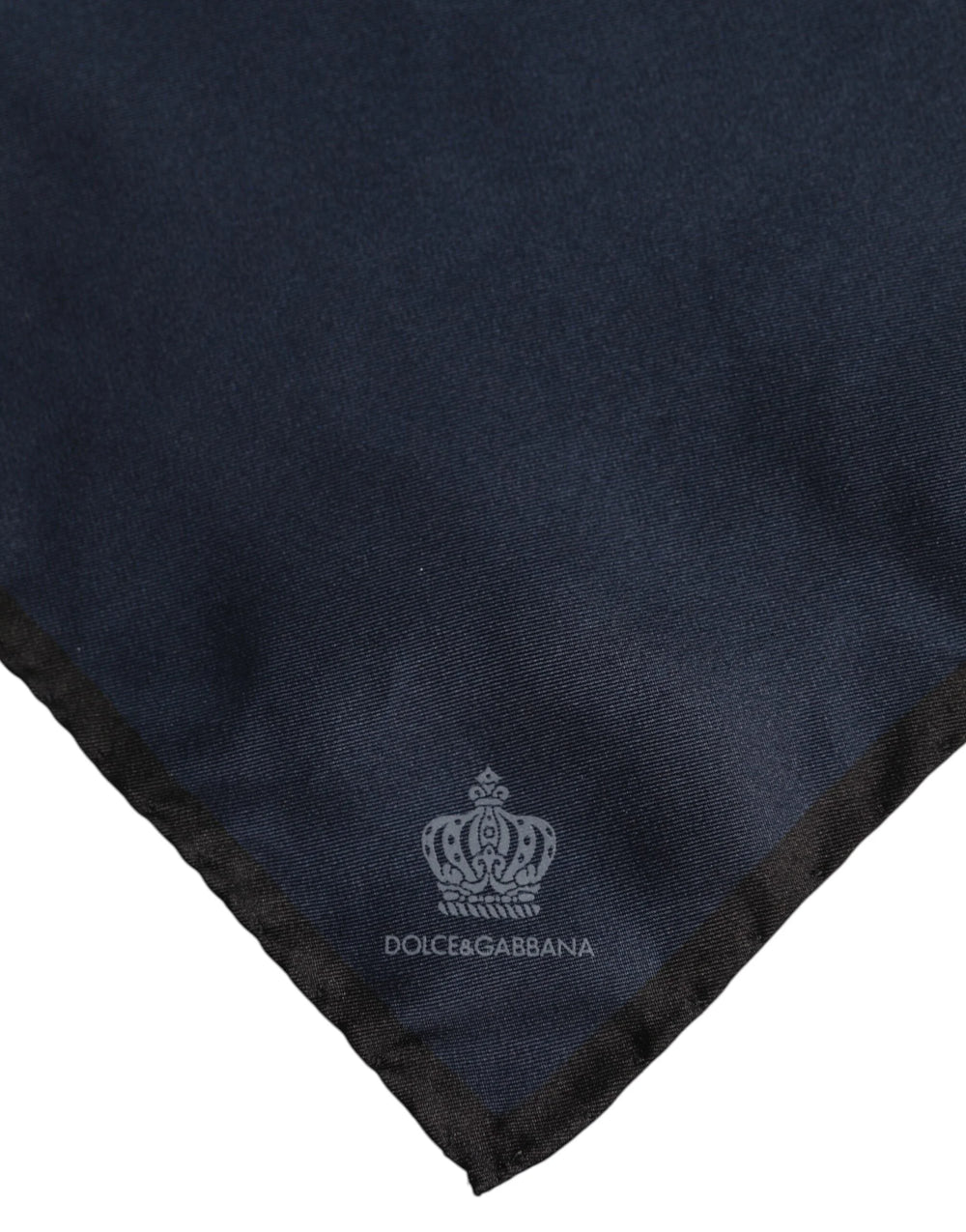 Dolce & Gabbana Blue DG Crown Silk Square Men Foulard Scarf - Scarves & Shawls