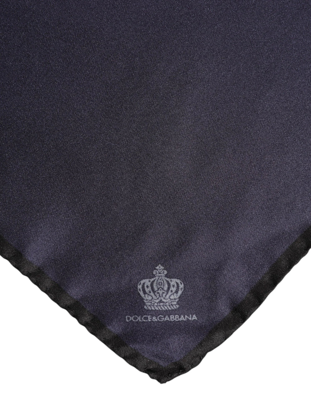 Dolce & Gabbana Blue DG Crown Silk Square Men Foulard Scarf - Scarves & Shawls