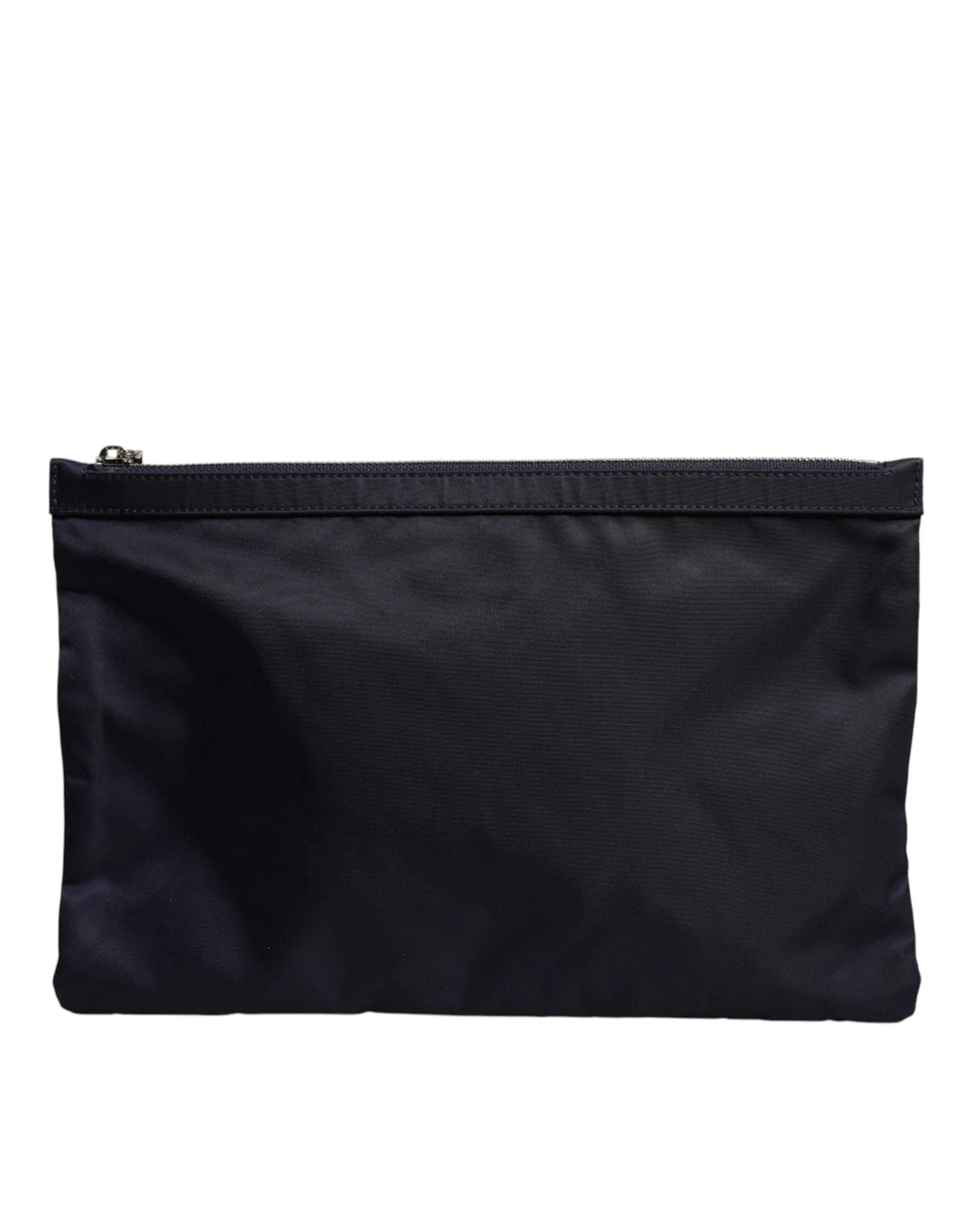 Dolce & Gabbana Blue DG Logo Patch Embellished Pouch Clutch Bag - Clutch Bags