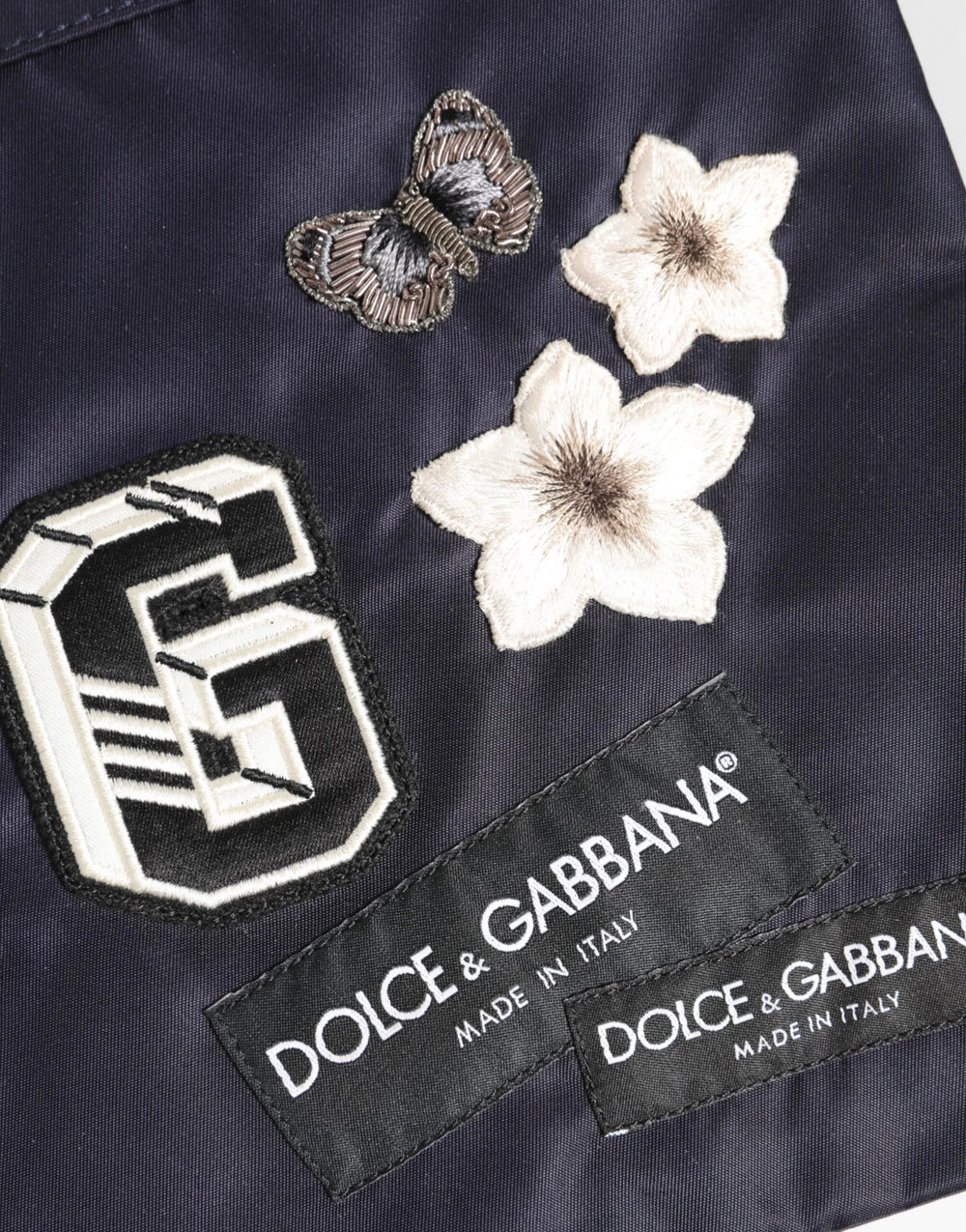 Dolce & Gabbana Blue DG Logo Patch Embellished Pouch Clutch Men Borse Bag - Clutch Bags