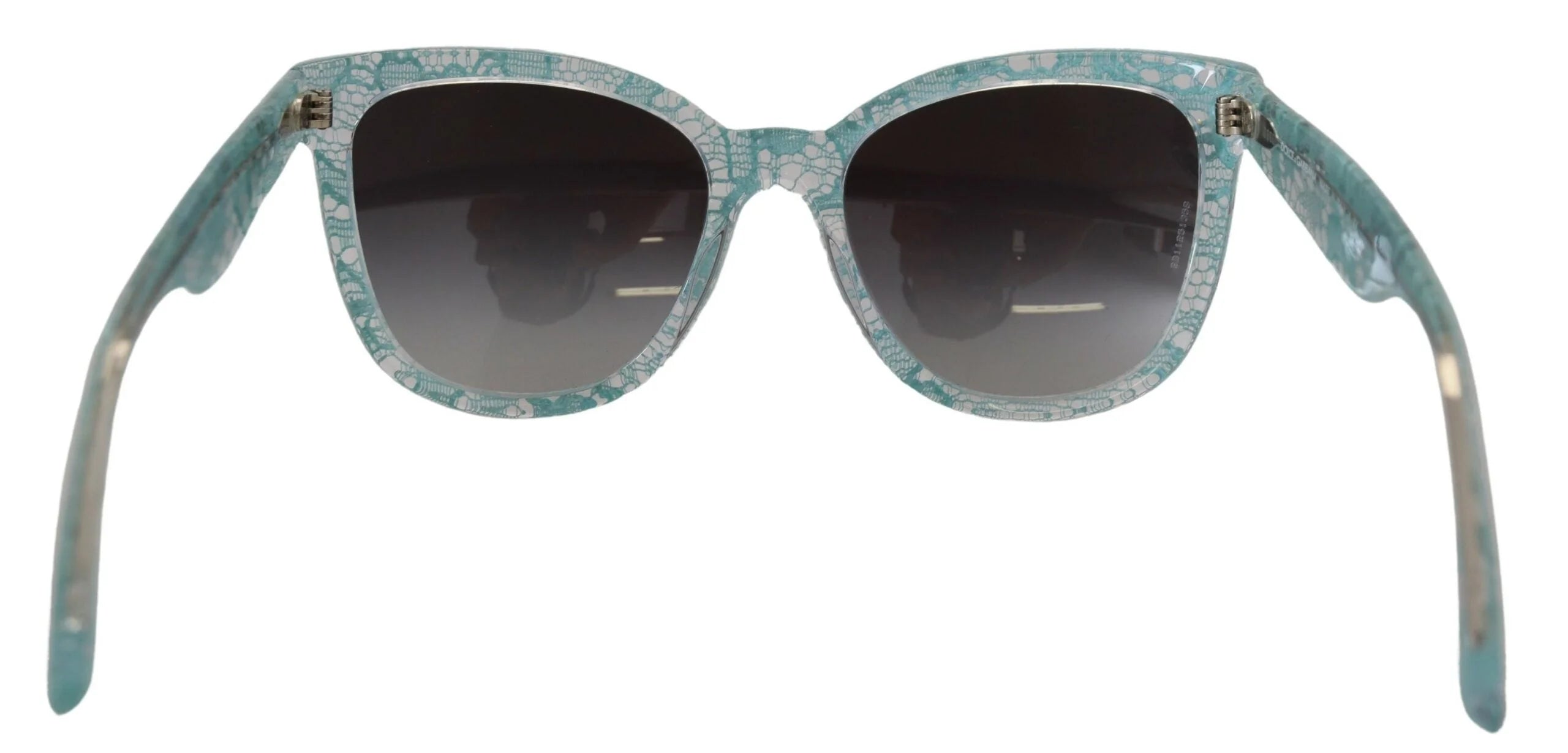 Dolce & Gabbana Blue DG4190 Lace Crystal Acetate Butterfly Sunglasses - Sunglasses