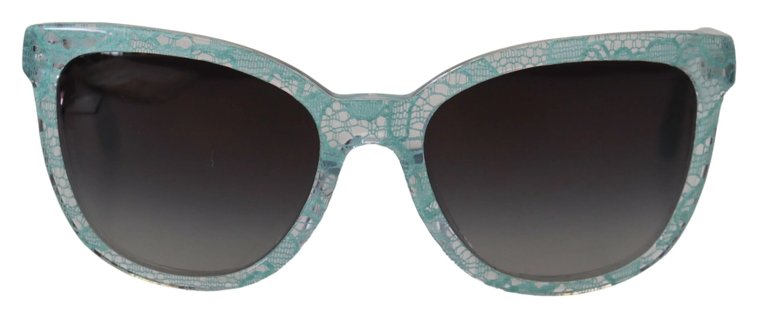 Dolce & Gabbana Blue DG4190 Lace Crystal Acetate Butterfly Sunglasses - Sunglasses