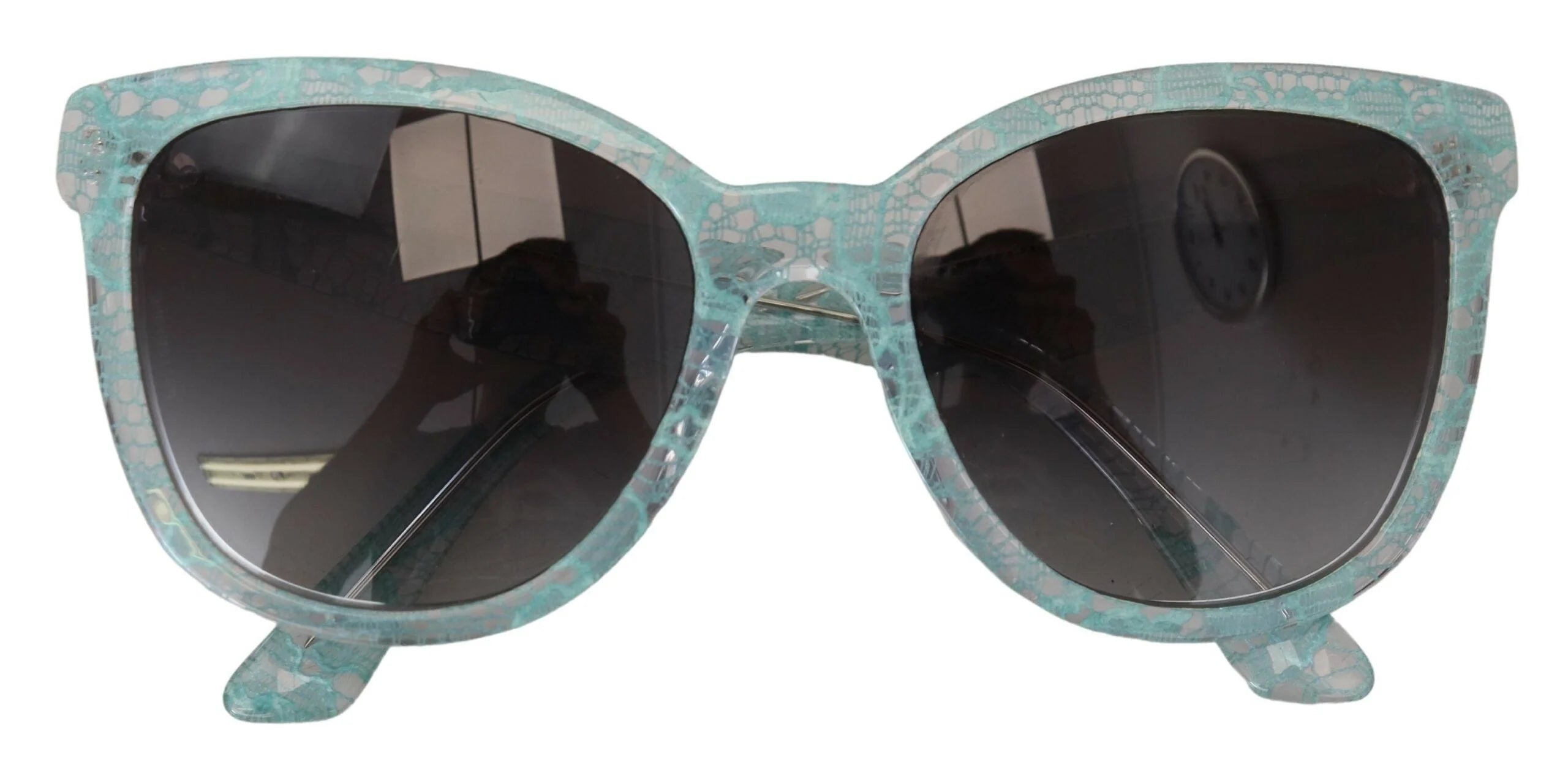 Dolce & Gabbana Blue DG4190 Lace Crystal Acetate Butterfly Sunglasses - Sunglasses