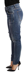 Dolce & Gabbana Blue Distressed Slim Fit Denim Pants Jeans - IT44 | L