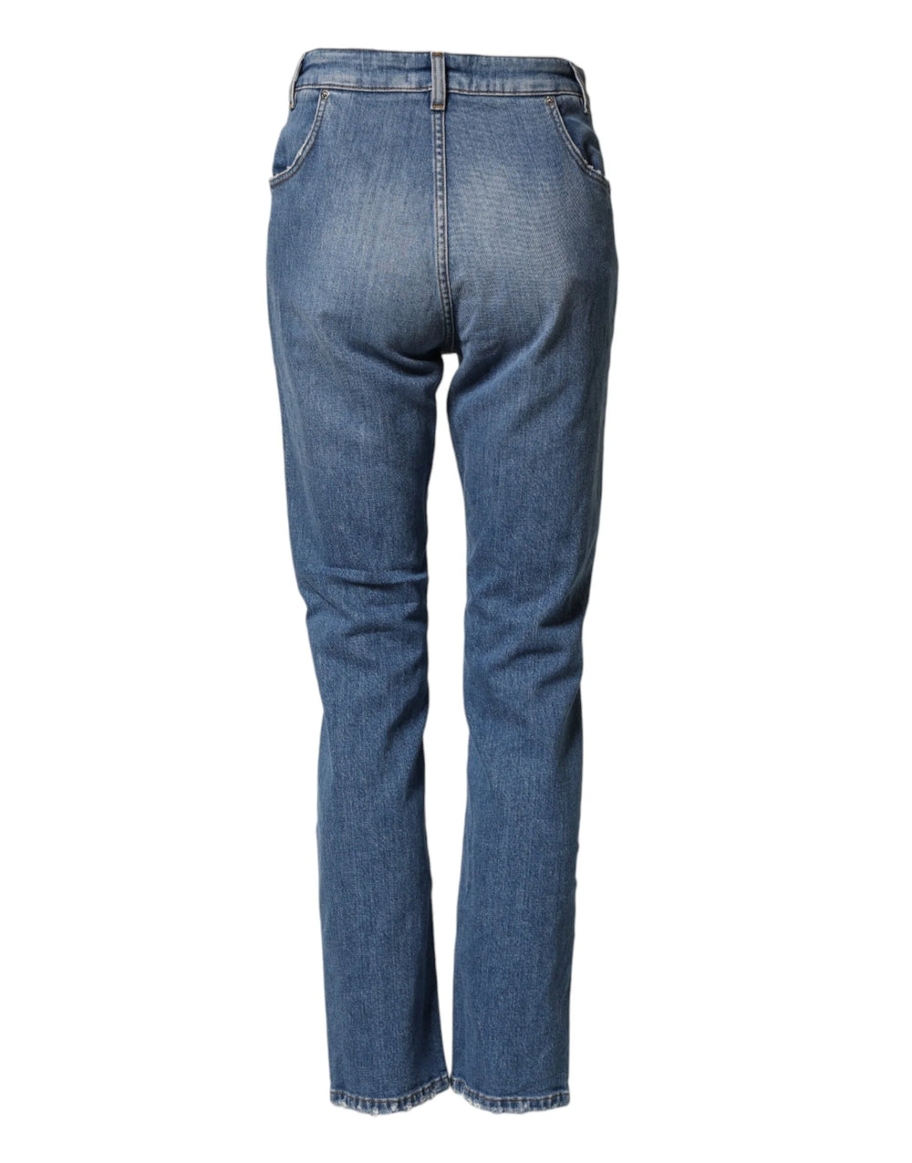 Dolce & Gabbana Blue Distressed Washed Cotton Denim Jeans - IT40|S