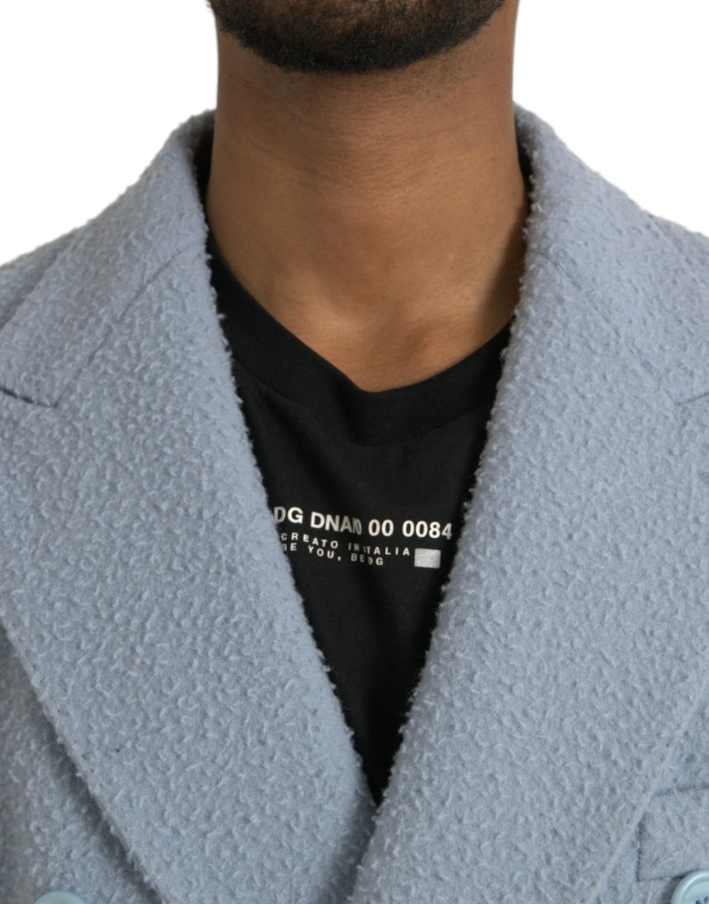 Dolce & Gabbana Blue Double Breasted Long Trench Coat Jacket - IT52 | XL - Trench Coats