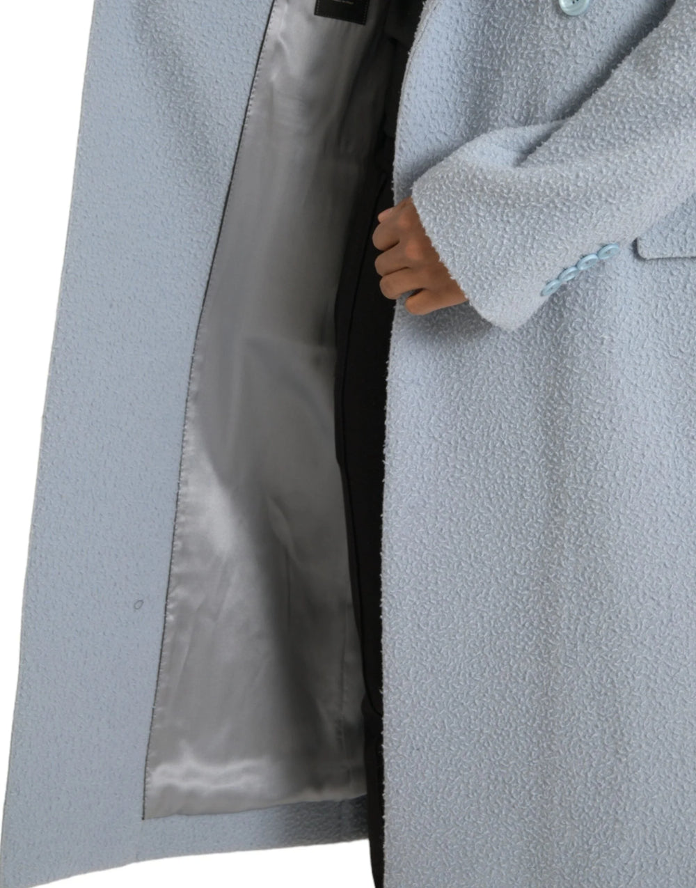 Dolce & Gabbana Blue Double Breasted Long Trench Coat Jacket - IT52 | XL - Trench Coats