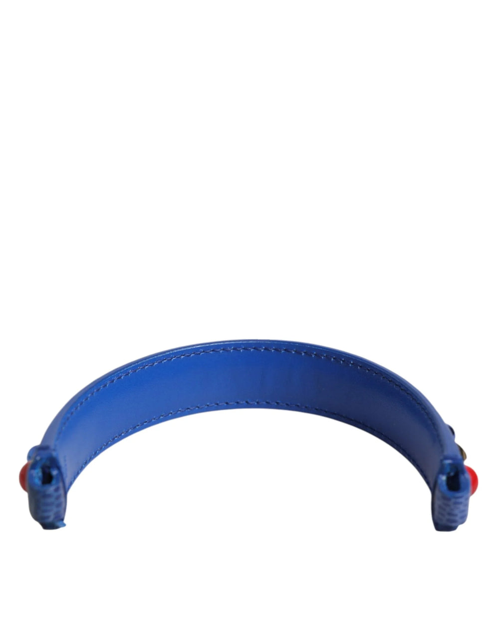 Dolce & Gabbana Blue Embellished Leather Bag Handle Women Shoulder Strap - Handbag & Wallet Accessories