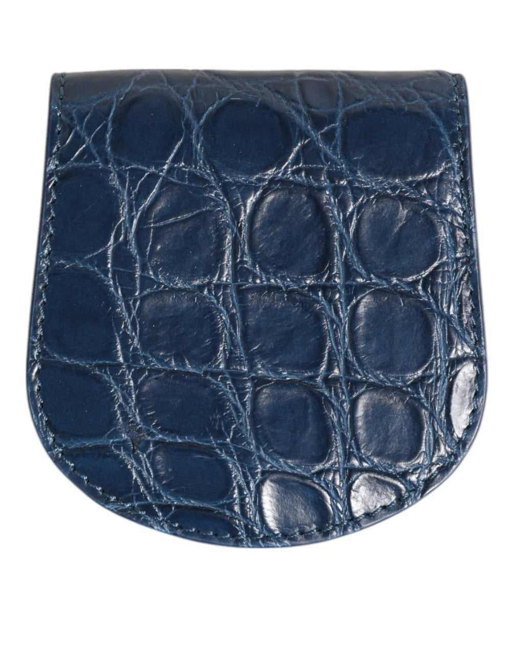 Dolce & Gabbana Blue Exotic Skin Coin Condom Case Holder Pocket Wallet - Sex Toys & Erotic Games