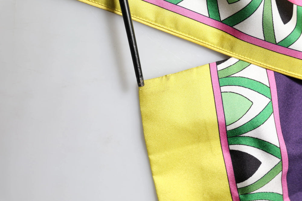 Dolce & Gabbana Blue Floral Print Silk Long Sleeves Wrap Robe - IT36|XXS - Robes