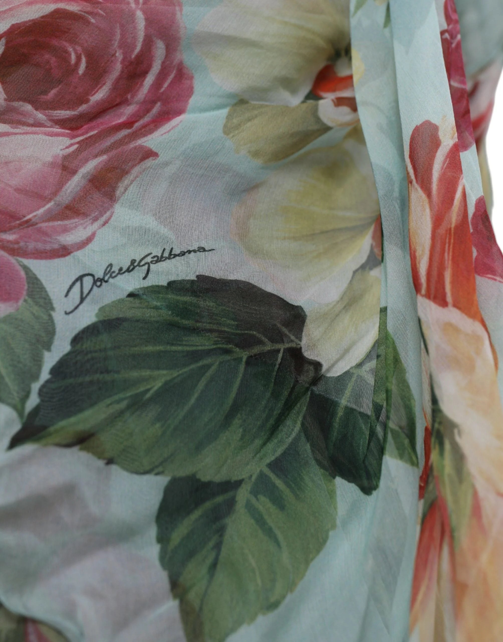 Dolce & Gabbana Blue Floral Print Tiered Long Maxi Dress - IT38 | XS - Dresses