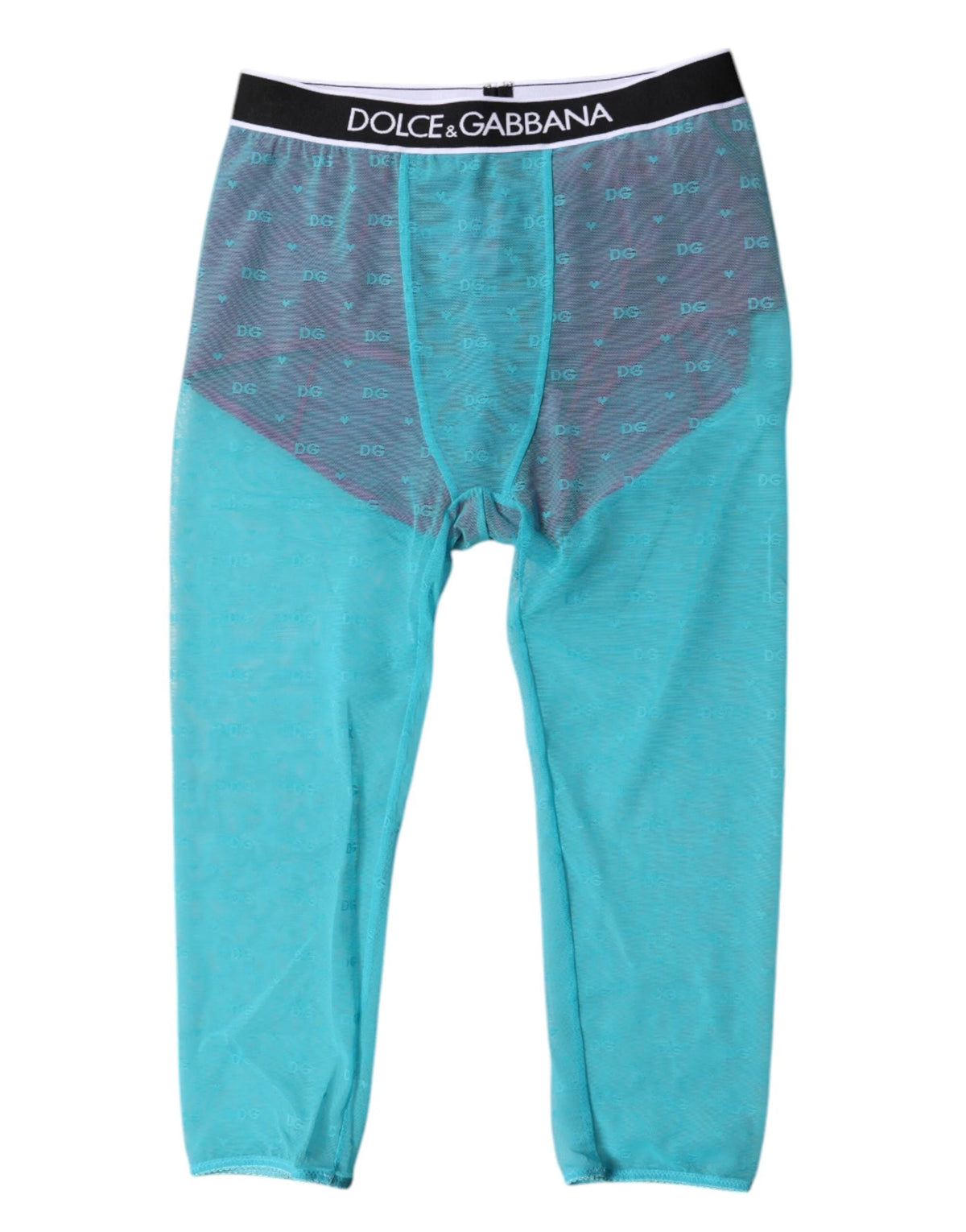 Dolce & Gabbana Blue Fuchsia Logo Lingerie Cropped Underwear - IT2 | S