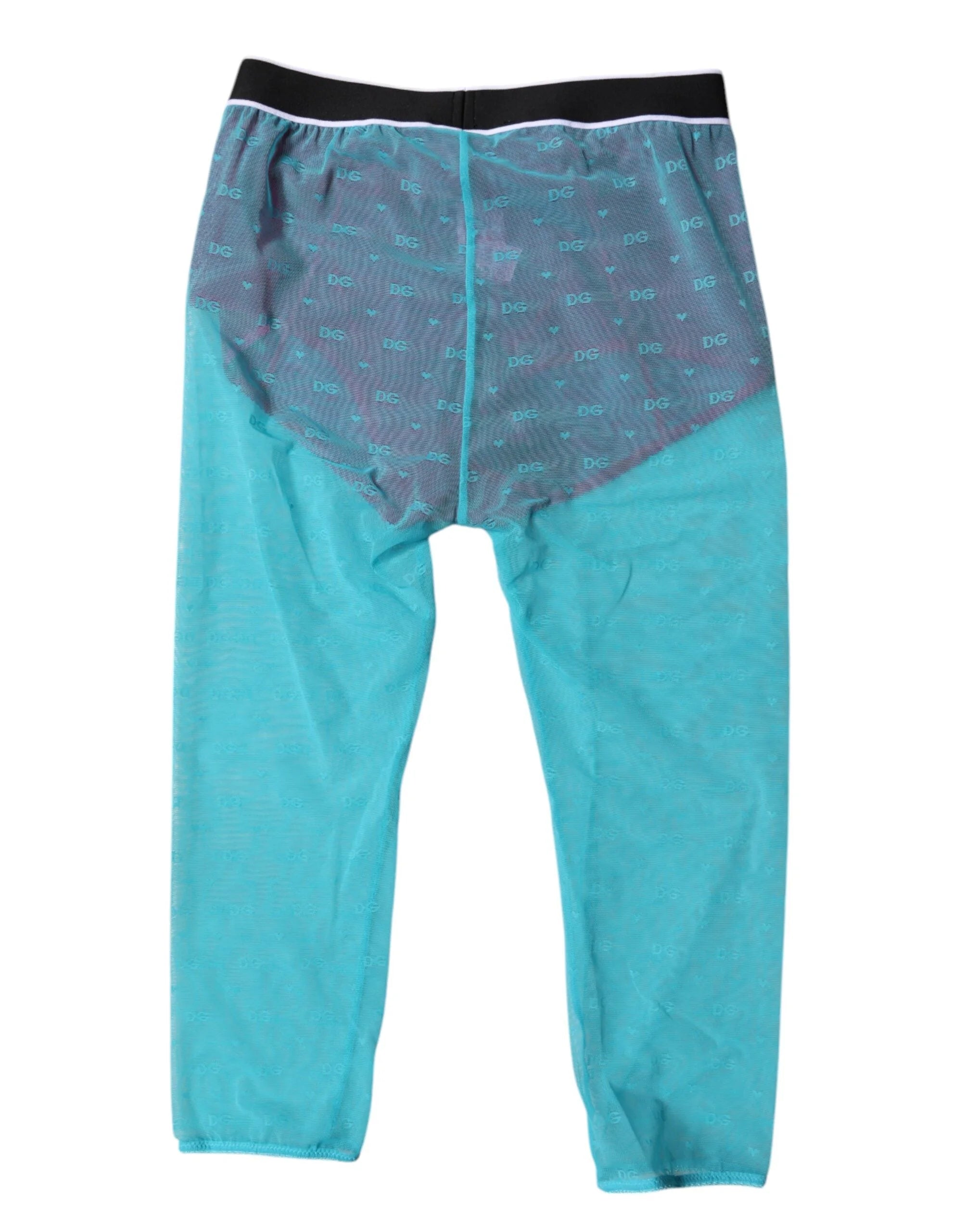 Dolce & Gabbana Blue Fuchsia Logo Lingerie Cropped Underwear - IT2 | S - Hosiery