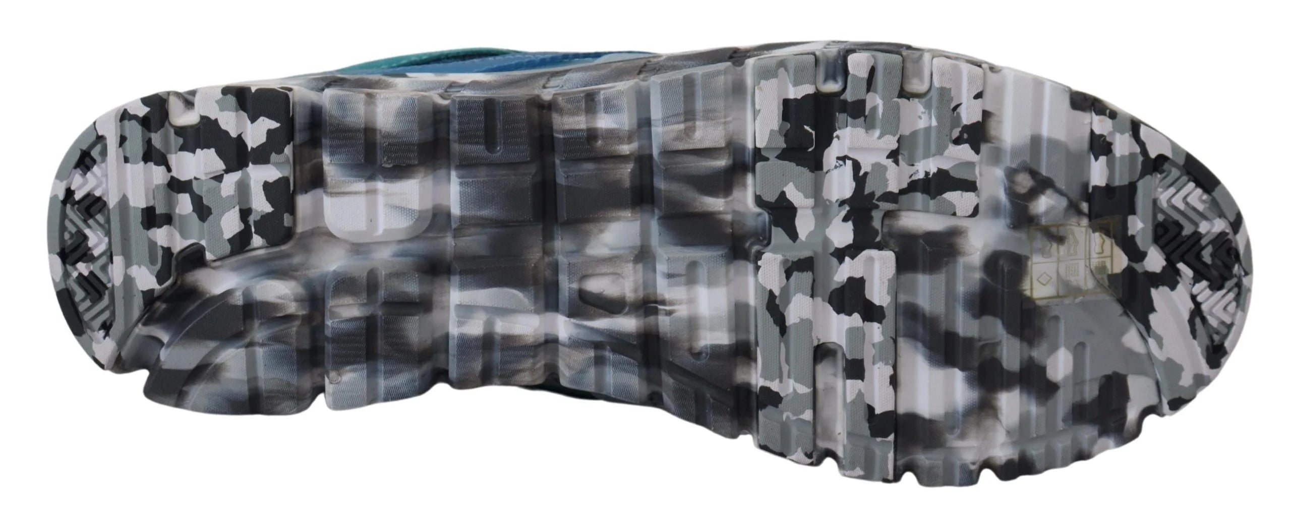 Dolce & Gabbana Blue Gray Leather Sport Low Top Sneakers - Sneakers