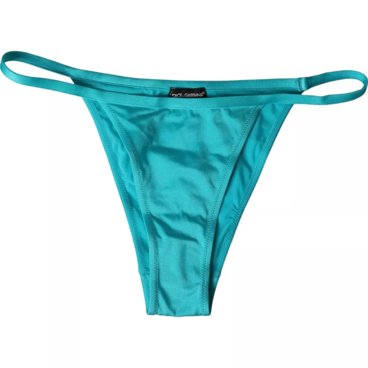 Dolce & Gabbana Blue Green Nylon Beachwear Swimwear Bottom Bikini - IT3 | M - Classic Bikinis
