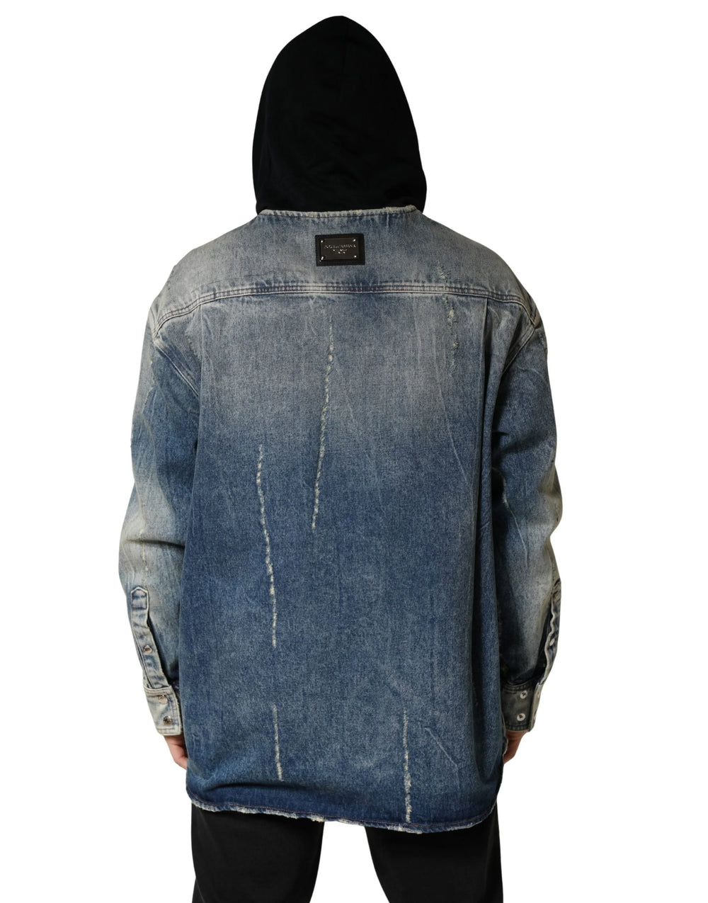 Dolce & Gabbana Blue Hooded Cotton Buttoned Denim Jacket - IT39 | S - Trucker Jackets