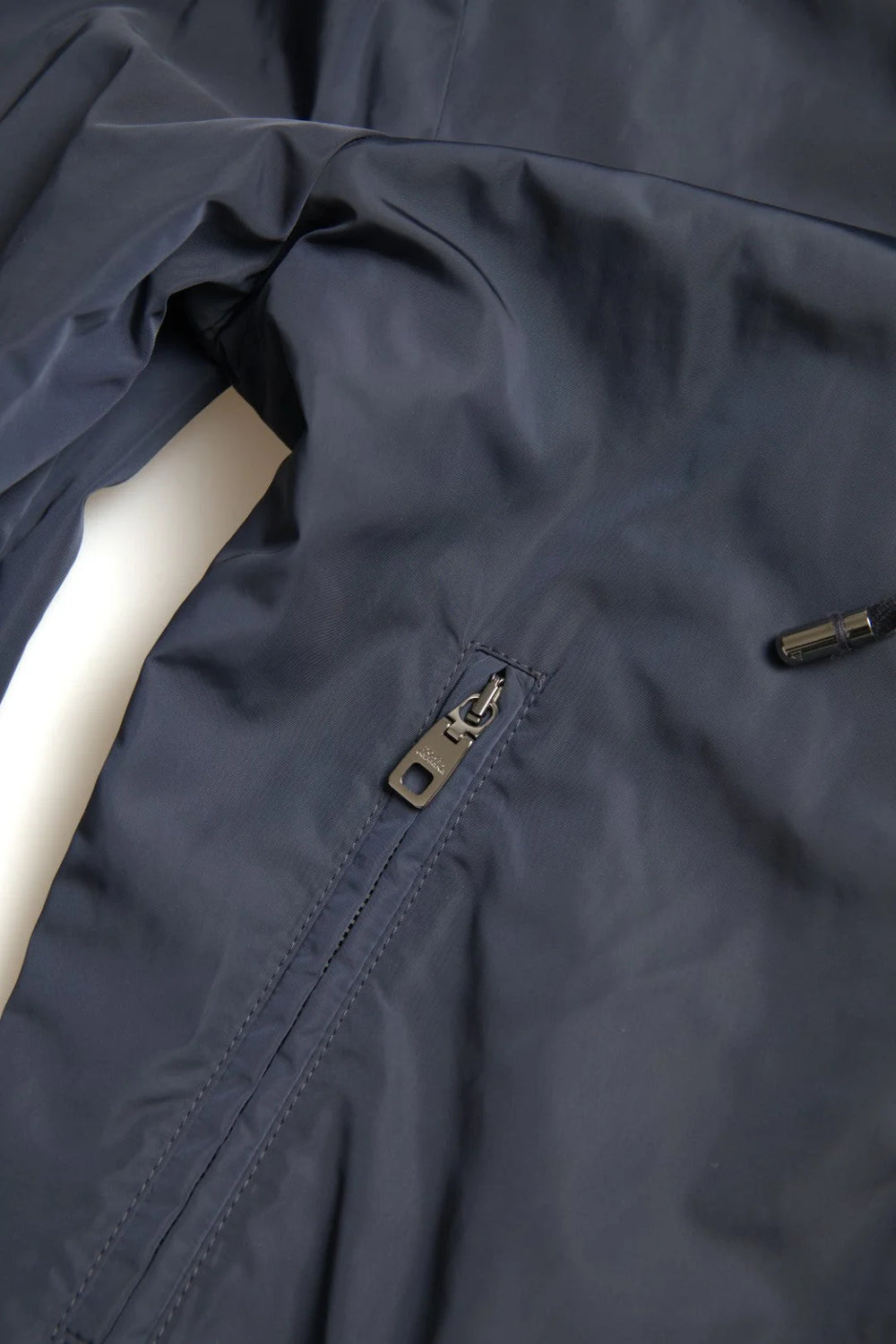 Dolce & Gabbana Blue Hooded Logo Polyester Full Zip Sweater - IT46 | S - Hoodies