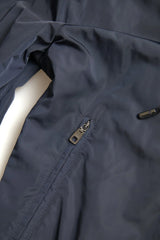 Dolce & Gabbana Blue Hooded Logo Polyester Full Zip Sweater - IT46 | S - Hoodies