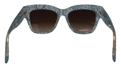 Dolce & Gabbana Blue Lace Acetate Crystal Butterfly DG4231 Sunglasses - Sunglasses