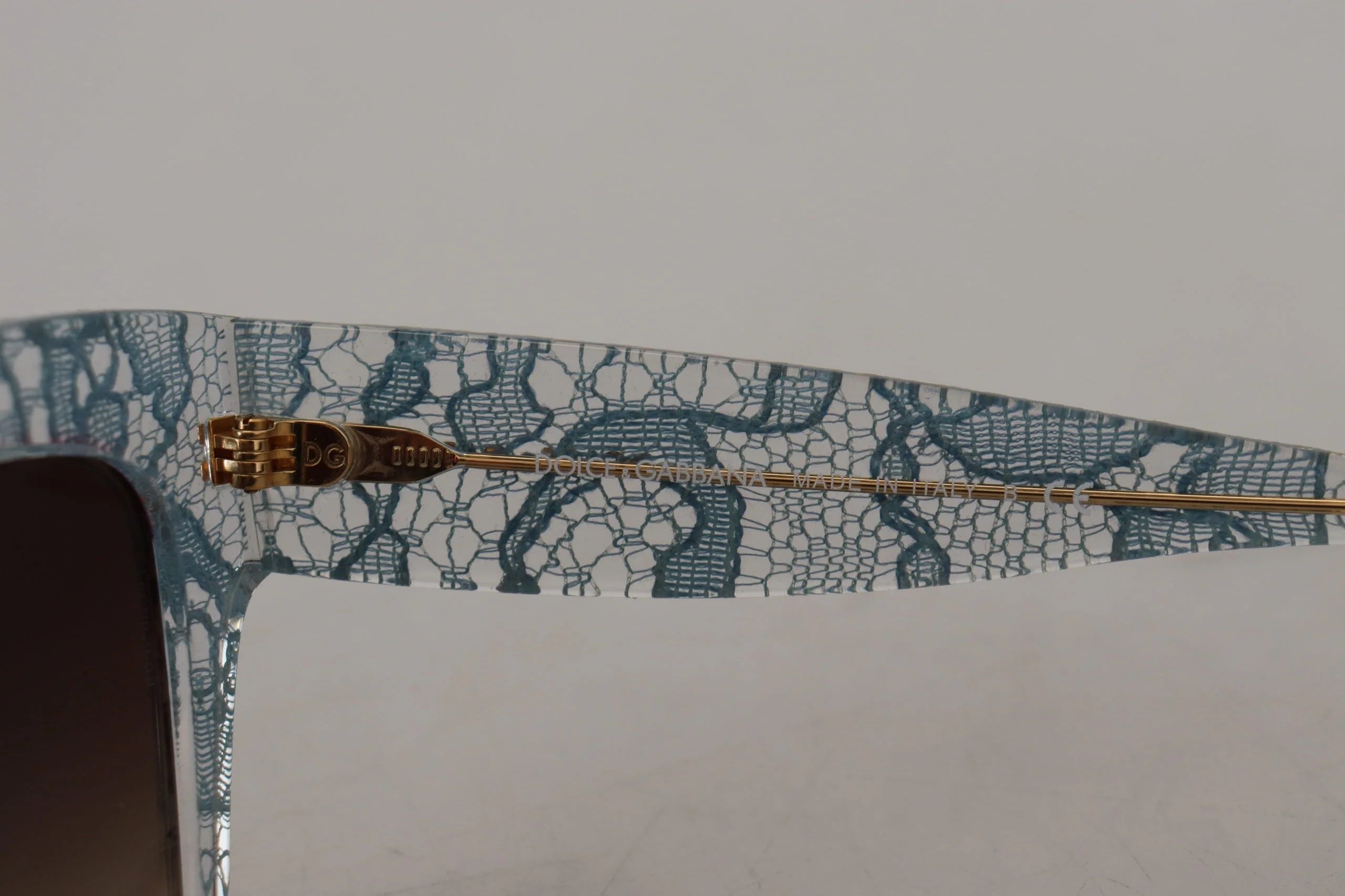 Dolce & Gabbana Blue Lace Acetate Crystal Butterfly DG4231 Sunglasses - Sunglasses