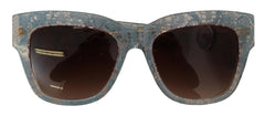 Dolce & Gabbana Blue Lace Acetate Crystal Butterfly DG4231 Sunglasses - Sunglasses