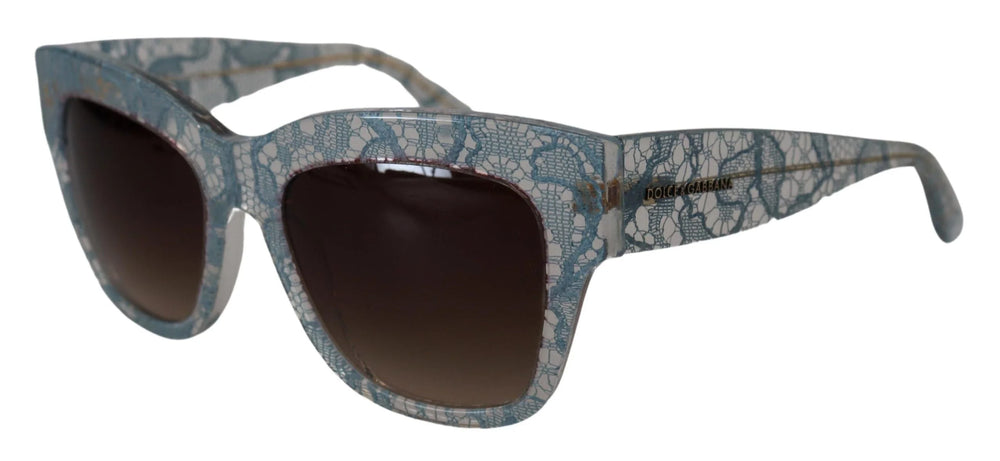 Dolce & Gabbana Blue Lace Acetate Crystal Butterfly DG4231 Sunglasses - Sunglasses