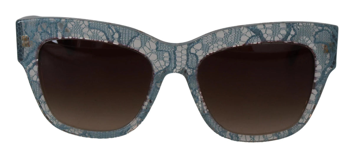 Dolce & Gabbana Blue Lace Acetate Crystal Butterfly DG4231 Sunglasses - Sunglasses