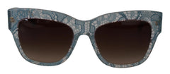 Dolce & Gabbana Blue Lace Acetate Crystal Butterfly DG4231 Sunglasses - Sunglasses